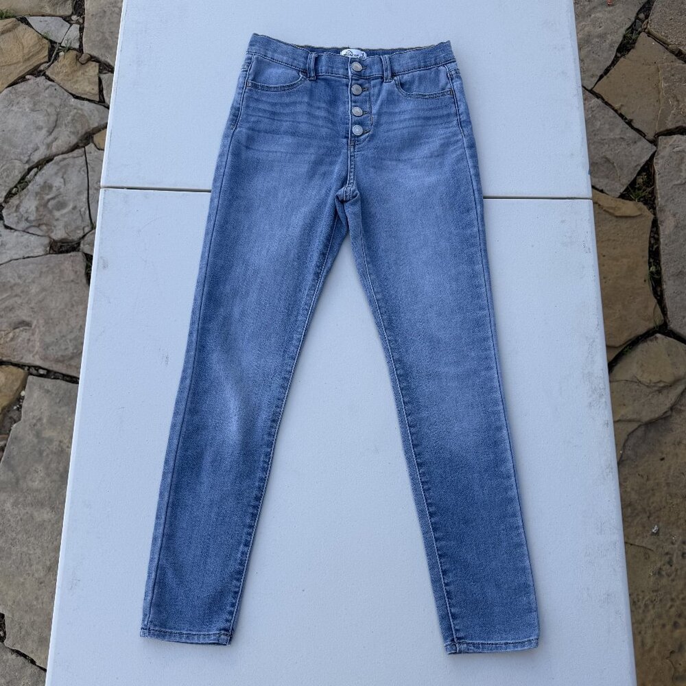 Super Skinny Button-Fly Jeans